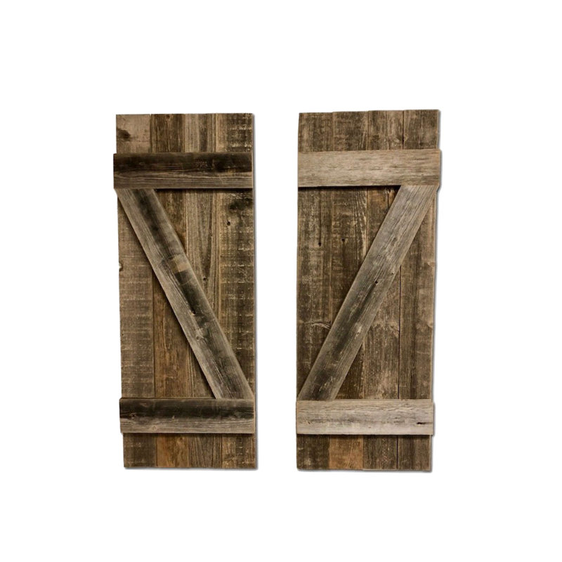 Décoration murale pour fenêtre, Brun, H 36 po x l 14 po x P 2 po