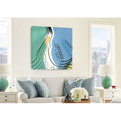 Formes abstraites - peinture sur toile tendue