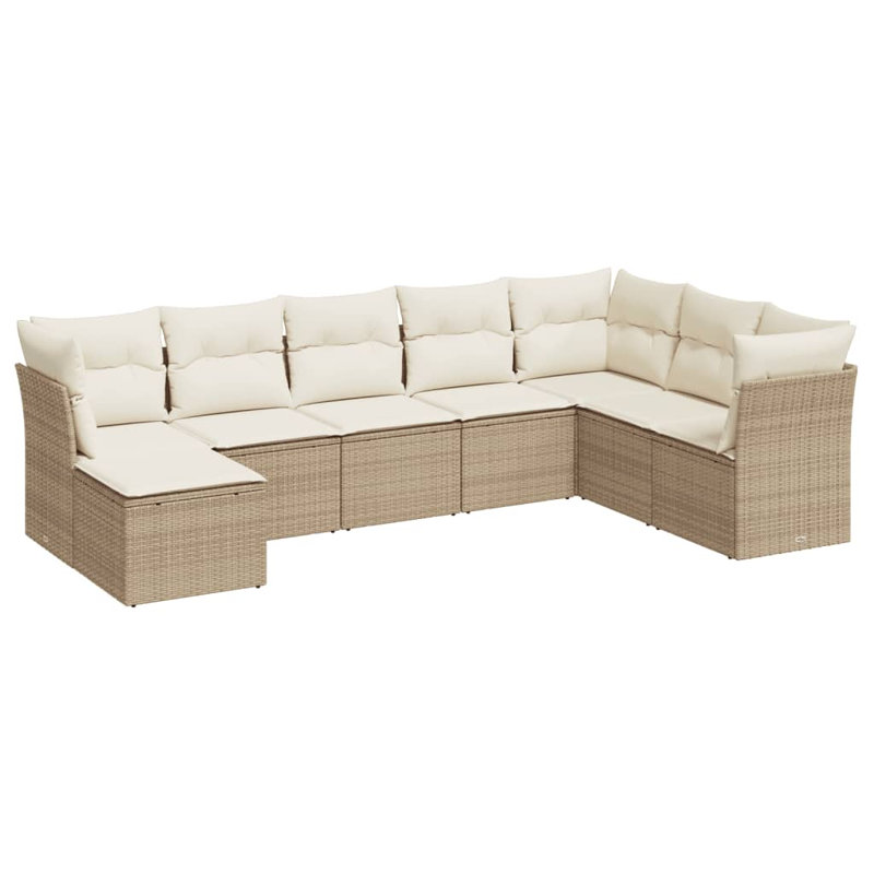 Canapé modulaire en rotin PE Vidaxl