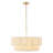 23.2" 6-Light Scalloped Rope Drum Chandelier-1664452976-1664452982
