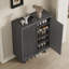 Banc de rangement pour porte d'entrée à cannelures 31,6 po à 5 niveaux avec tablettes réglables-255377548-267494469