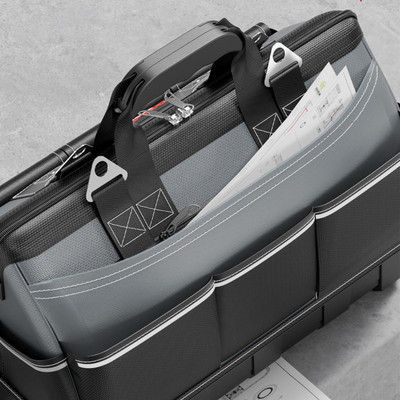 Pochette utilitaire portative de qualité industrielle avec caractéristiques de durabilité améliorées