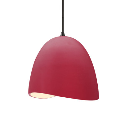 Radiance - luminaire suspendu 1 lumière Brisa - blanc brillant - noir mat - l 9 po x H 8,75 po - ampoule remplaçable - cordon noir