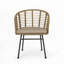 Fauteuil club d'extérieur en rotin d'osier