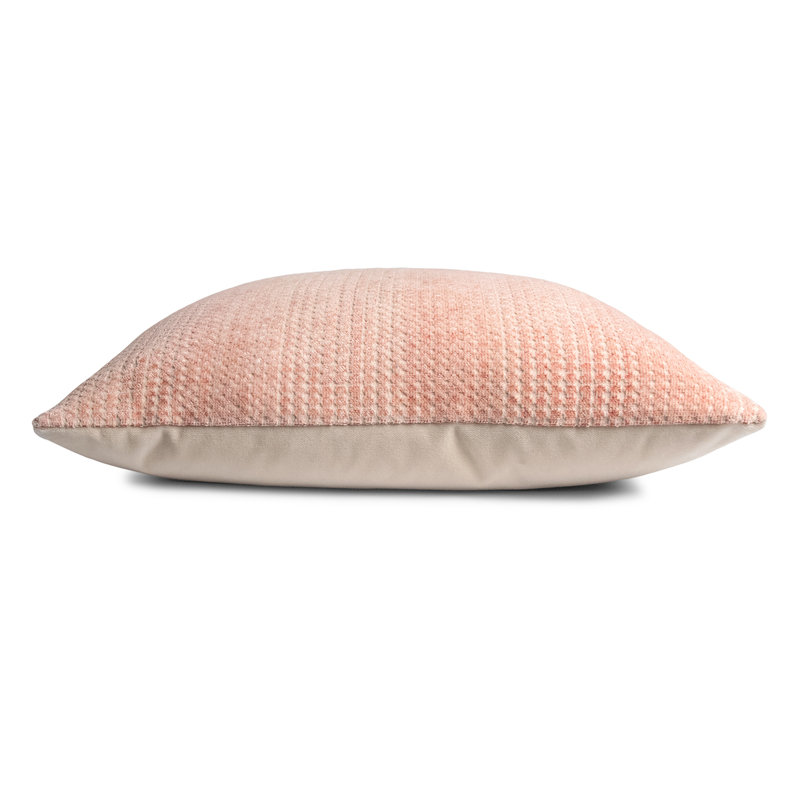 Morpho Square Woven Jacquard Pillow, 26"H x 26"W, Peach