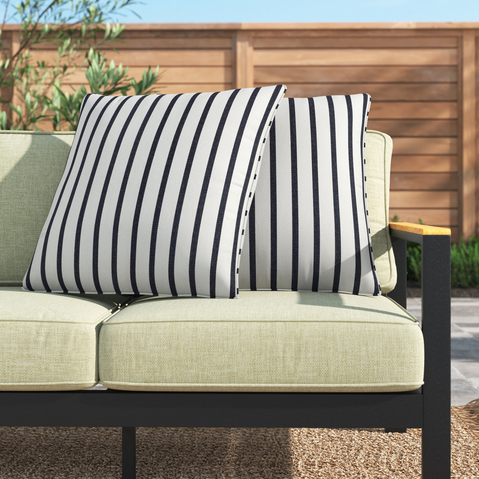 Lidia Throw Pillow, 22" H x 22" W x 6" D