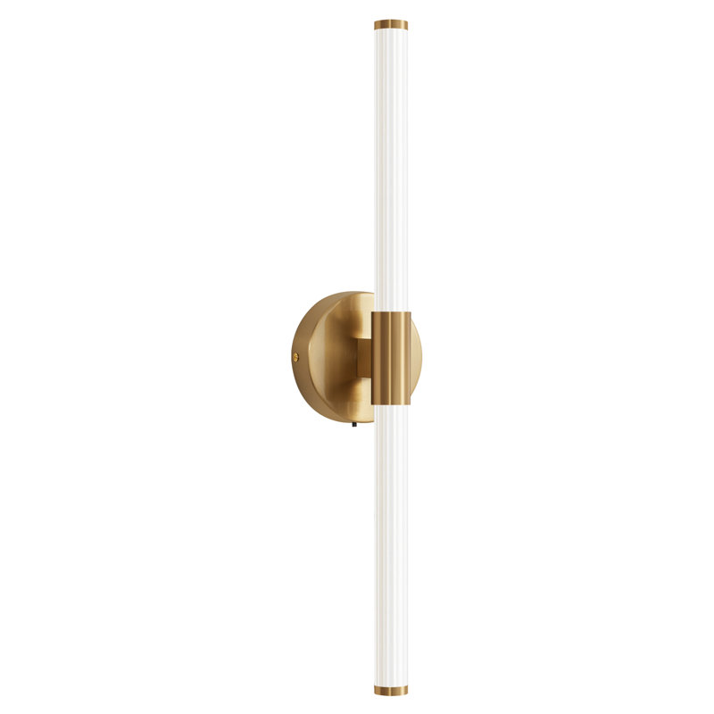 LED Flush Mounted Sconce, Gold
