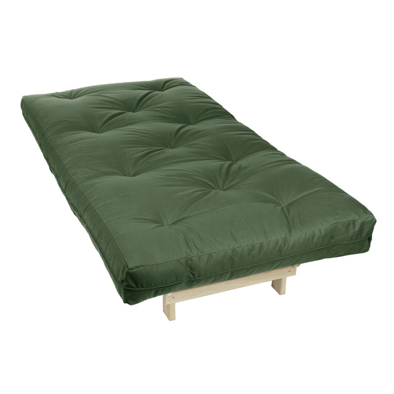Matelas de futon Meader, 7, Grand lit, Vert