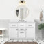 Armoire de salle de bain avec rangement multifonctionnel et lavabo