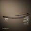 Expanse 76" Curved Fixed Shower Curtain Rod-96074375