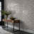 Crescentia Storm Gray 2 in. x 10 in. Glossy Ceramic 3D Wall Tile-108892006