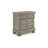 Ryno Nightstand, 2 Drawers, Pull Out Tray, Nickel Round Knobs, Gray