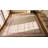 Faded Cream Color Geometric Pattern Antique Square Dhurrie Flatweave Rug