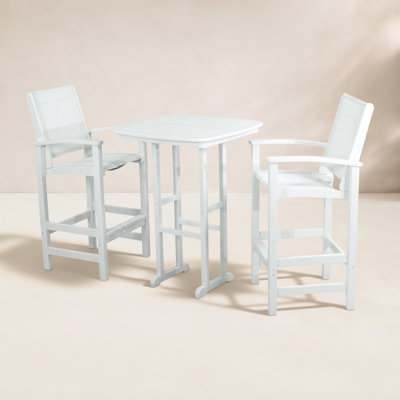 POLYWOOD® Coastal 3-Piece Bar Set