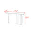 Console en bois massif de style japonais-2018618106