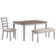 Berger 6-Piece Rustic Solid Wood Dining Table with Chair and Bench Set