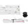 LED Tape Lighting Kit White Color Controllable, 16ft of Cut-and-Connect Professional Grade Lighting with Wired Controller