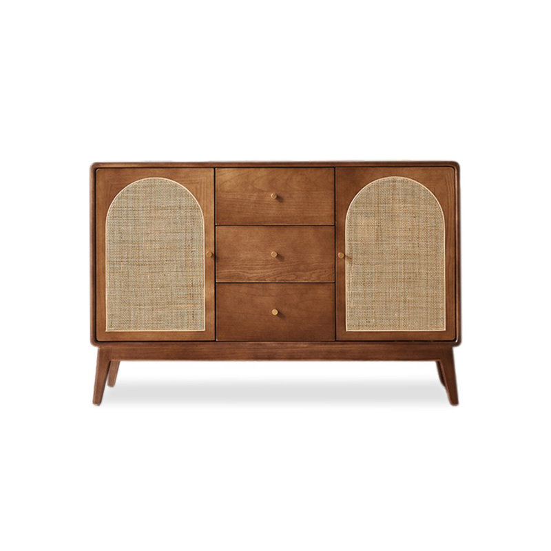 Mid-Century Modern Walnut Solid Wood Sideboard