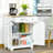 2-Door Kitchen Cabinet With Adjustable Shelf For Hallway-1975096474