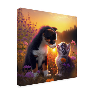 Animals Cats And Dogs 28 On Canvas Graphic Art