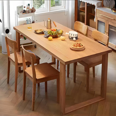 Solid Wood Dining Table Set Rectangular Dining Set