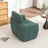 Ashyiah 32'' Wide Swivel Chair With Round Metal Base-1498694169