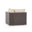 Ensemble de conversation modulaire en rotin de six articles avec coussins Josselyn-1610146286