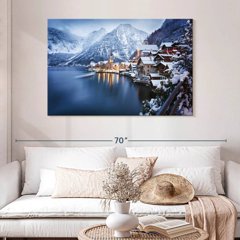 Ravi Wintry Hallstatt, 32" H x 48" W