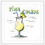 «Pina Colada Recipe» par Eyre Tarney - reproduction de cadre photo-21968833