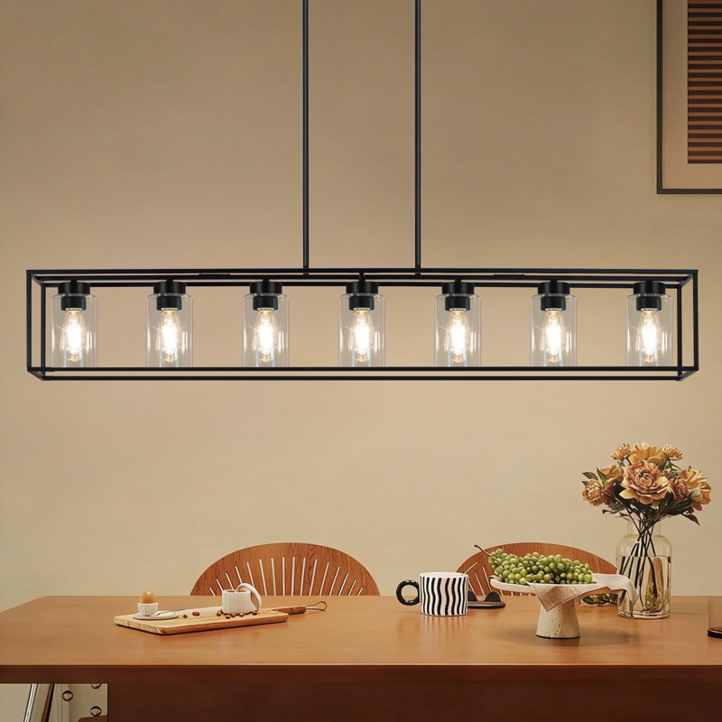 Lustre de salle à manger 7 lumières rétro