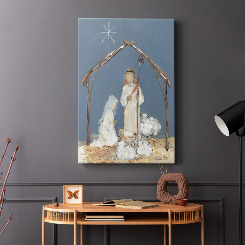 Prière de la Nativité au crépuscule - Cavas enveloppés de galerie, H 48 po x l 32 po