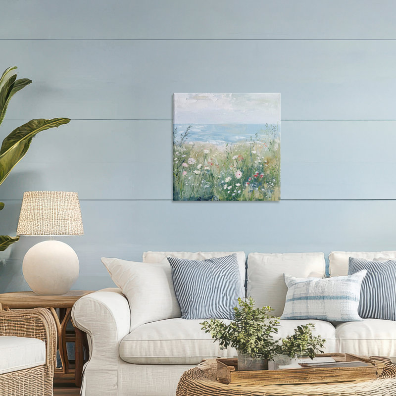 Fleurs sauvages au bord de la mer, design par Creative Studio, H 24 po x l 24 po