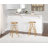 Lindzie Swivel Solid Wood Adjustable Height Counter Stool-827945791