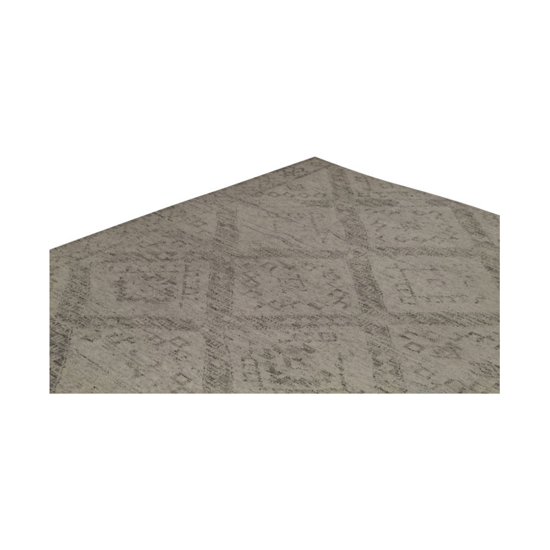 Moroccan Wool Moroccan Area Rug in Tan, Rectangle 9' x 12'