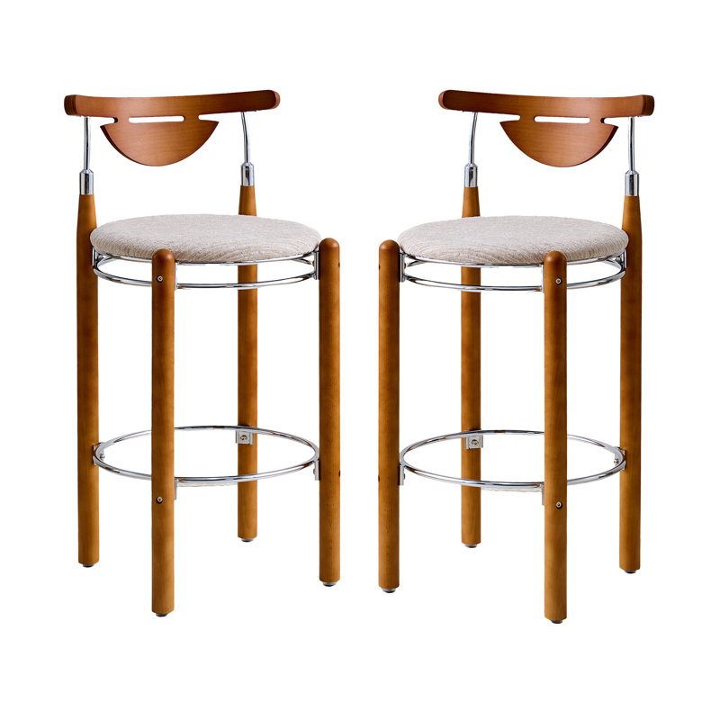 Nikko Bar Stool – Beige/Brown
