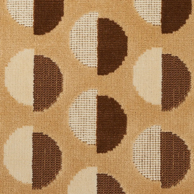 Half Moon Velvet Fabric, Camel