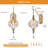1-Light Dimmable Armed Sconce with Crystal Accents