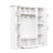 Farmhouse Elegant Hall Tree with 4 Side Cabinets, All-in-One Mudroom Furniture with Adjustable Shelves & Open Cubbies, Beadboard Entryway Bench with Coat Rack & 5 Hooks for Hallway-129444468