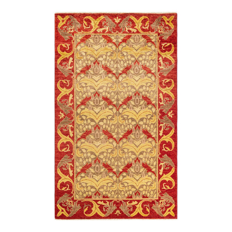 Tapis unique en laine 4 pi 10 po x 8 pi 3 po Yoandy