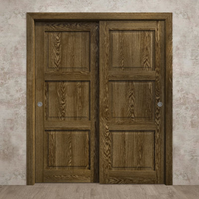 Panneau de porte à dalle | Ego 5010 | Portes en placage de bois | Pochette coulissante à poche