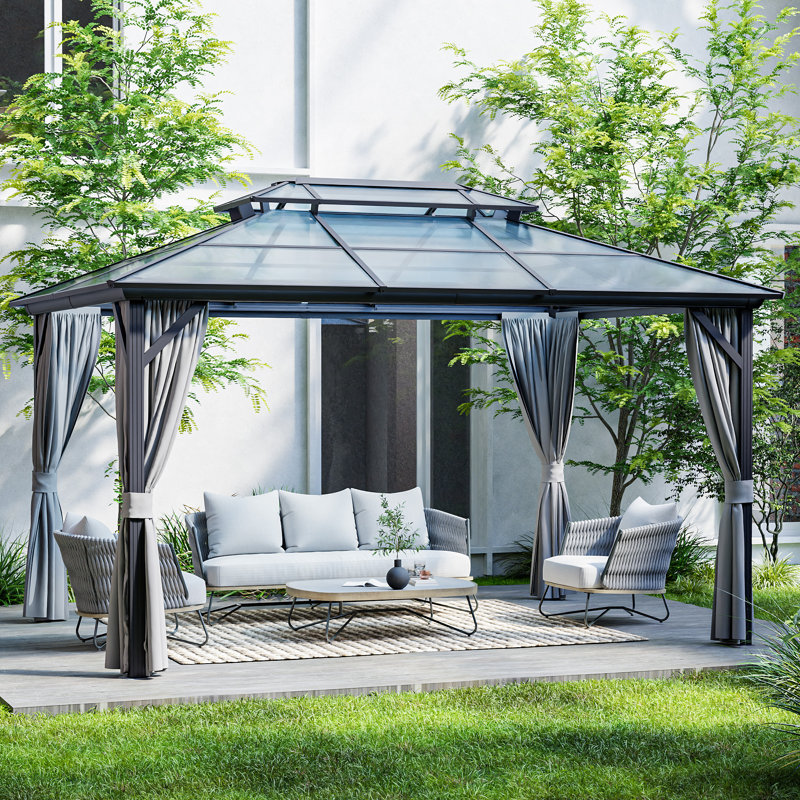 13 Ft. W X 10 Ft. D Aluminum Patio Gazebo