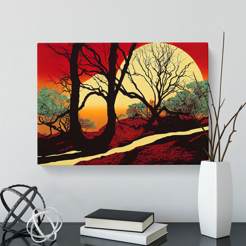 Alluring Tree Forest - Wrapped Canvas, 35cm H x 50cm W x 3cm D