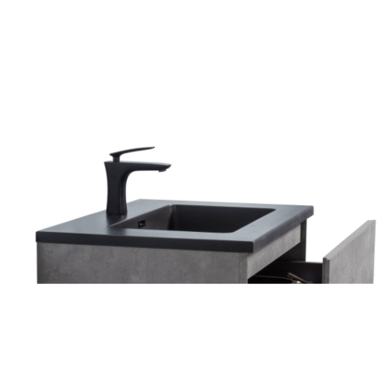 Arshaun 29.5'' Single Bathroom Vanity with Solid Surface Top
