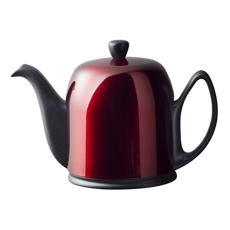 Théière Degrenne Paris Salam, 33 oz, Noir / rouge