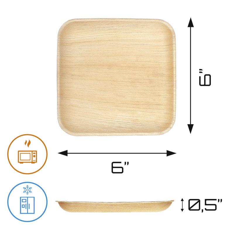  Assiette à hors-d'œuvre jetable - compostable