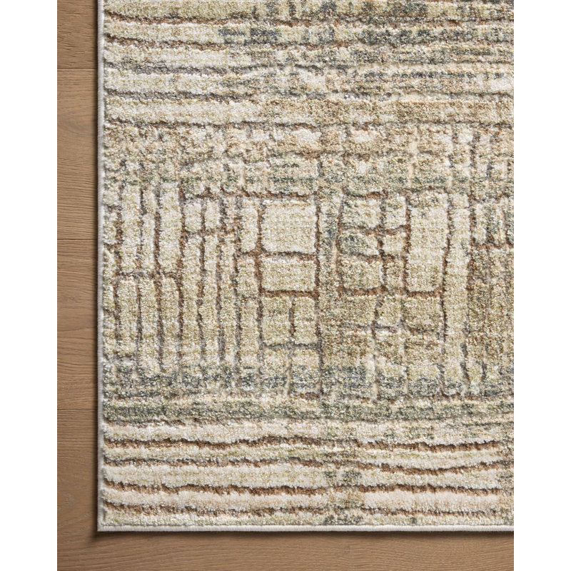 17 Stories Manoliu Lagoon / Natural Area Rug, Square 1'6"