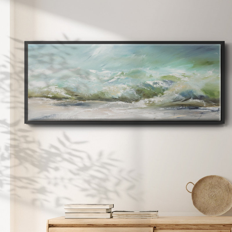 The Wave V1- Framed Canvas