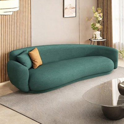 Méridiennes courbées cyan Living Room