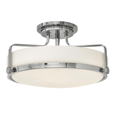 Moreauville Glass Semi Flush Mount