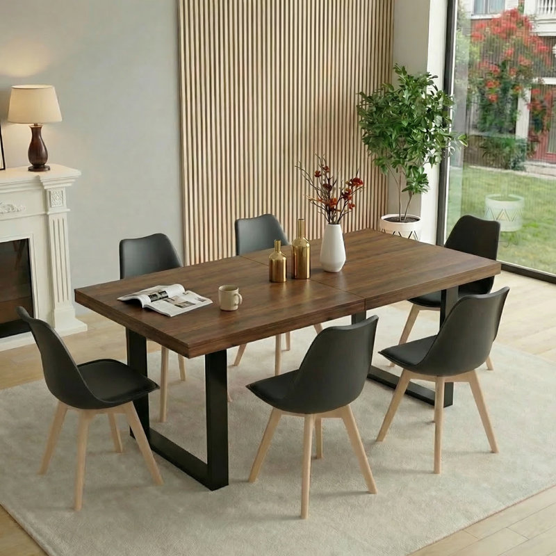 6 - Person Dining Set, Black